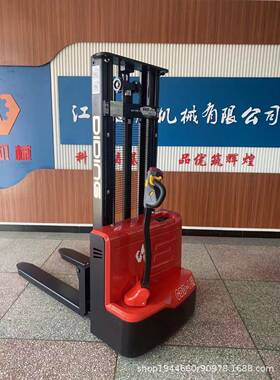 DIDING迪鼎锂电全电动步行式堆车1.5吨电动升车仓储堆车