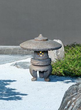 石灯笼仿古中式太阳能户外灯日式庭院灯别墅花园景观灯装饰品摆件