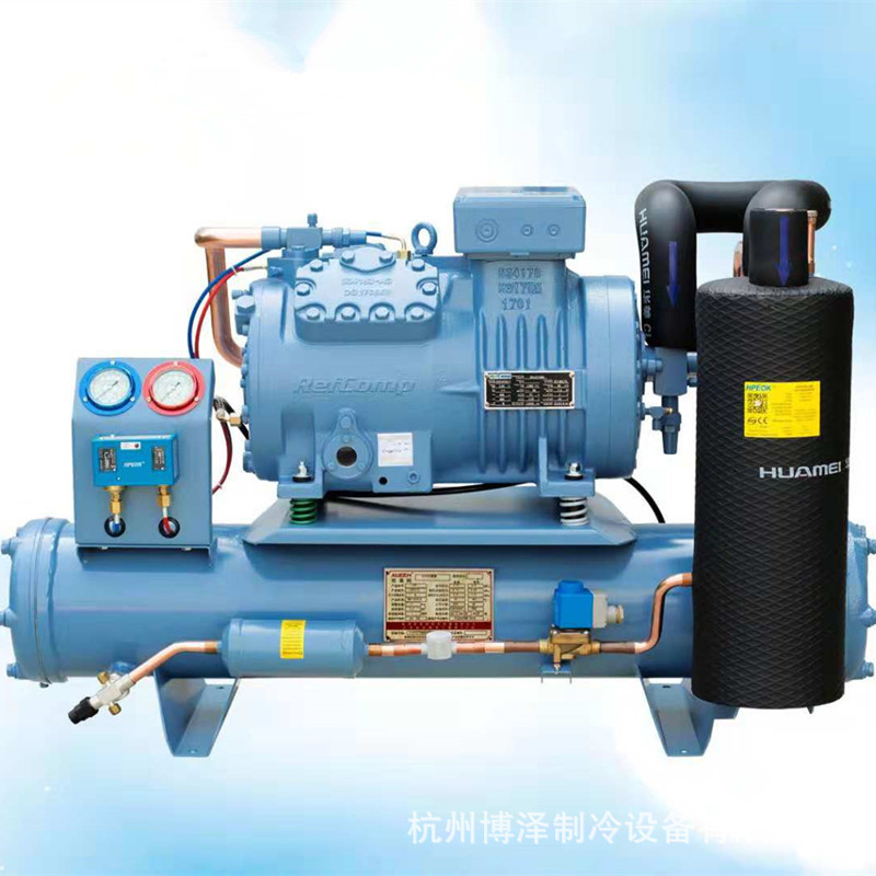 莱富康 冷库制冷机组 SP4L2500 低温水冷半封闭活塞压缩冷凝机组