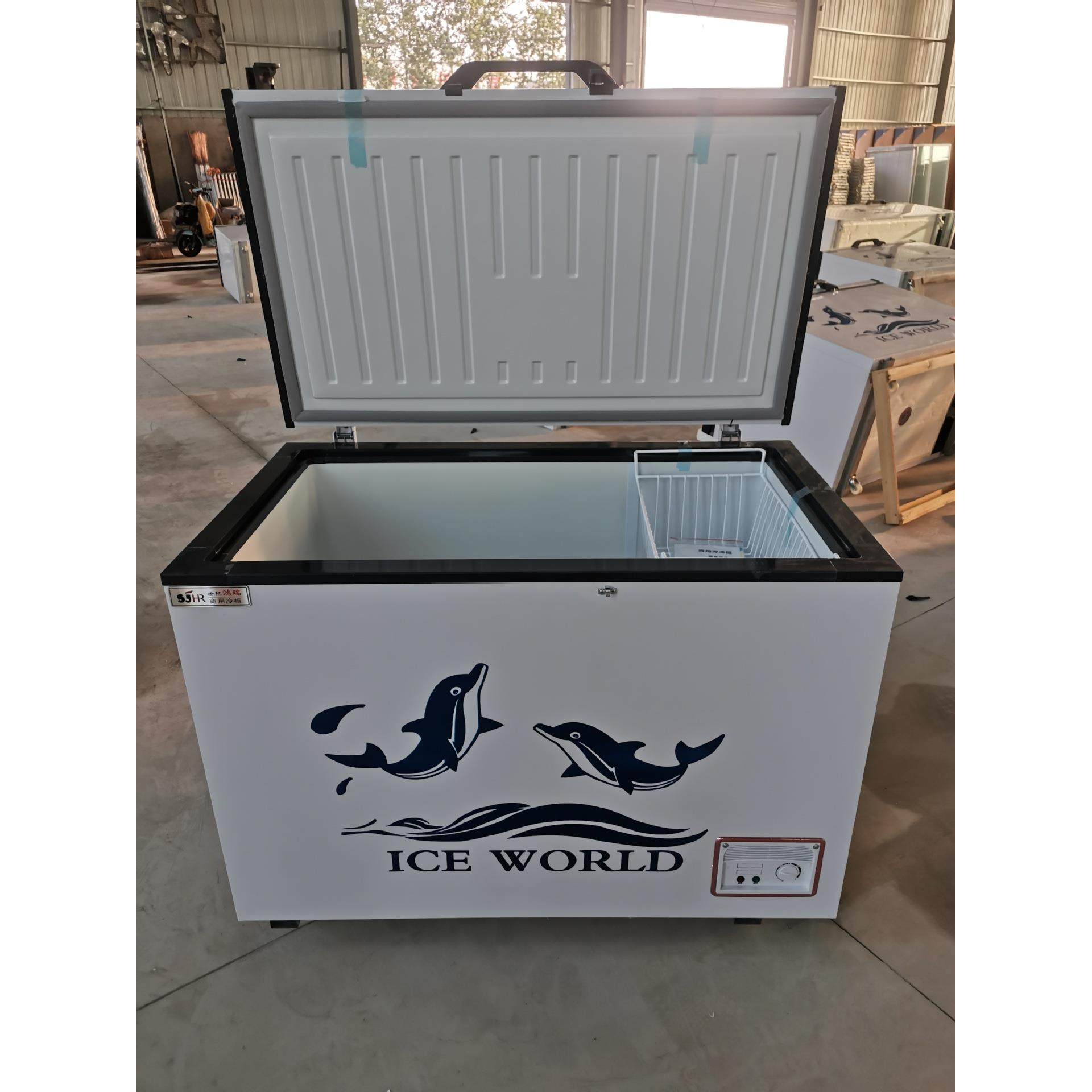 冰柜商用大容量保鲜冷藏冷冻两用超大卧式双温冰箱冷柜雪柜电冰柜