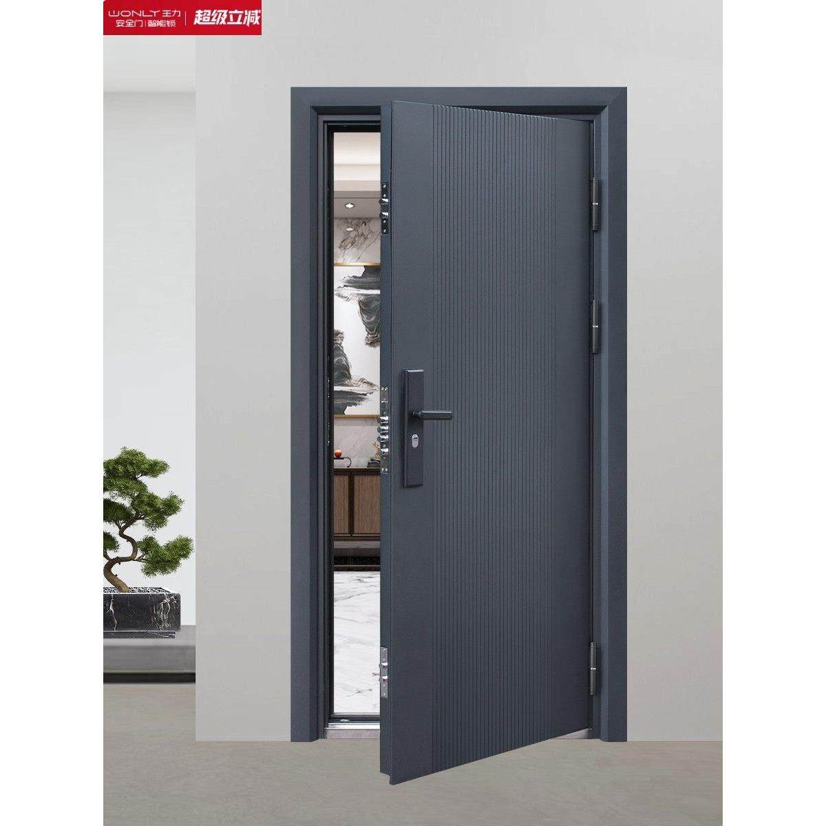 王力D3防盗门进户门家用入户门带气窗玻璃钢质农村室外大门工程单