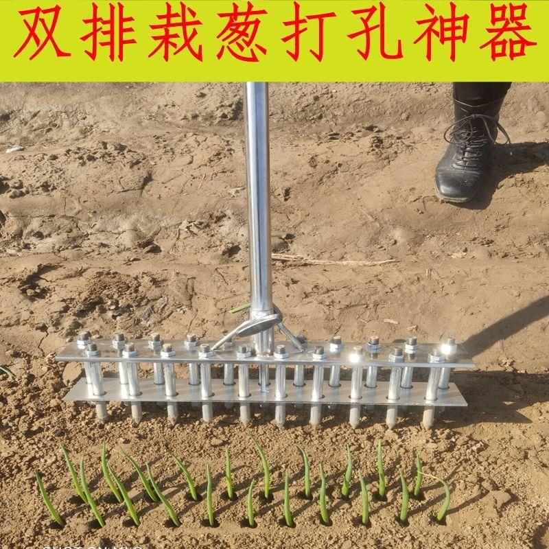 栽葱器插葱叉扎眼器栽葱打孔器打孔栽葱打眼器打孔工具栽苗器移栽