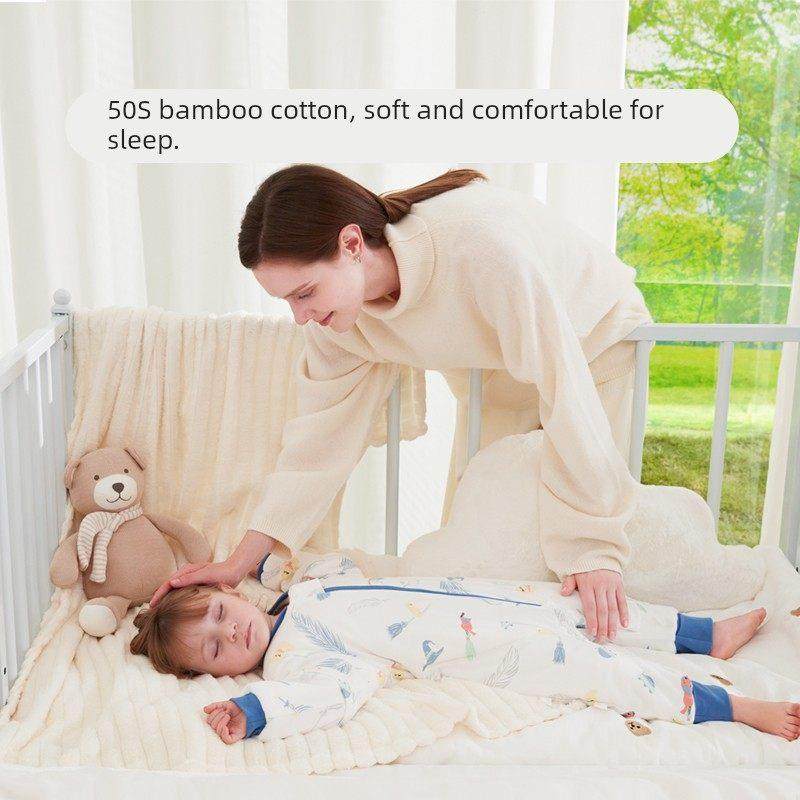 婴儿睡袋宝宝薄款纱布竹棉分腿神器儿童四季通用小月龄防踢被,婴童用品,睡袋/防踢被,淘宝优惠券,粉丝福利购,淘宝优惠卷