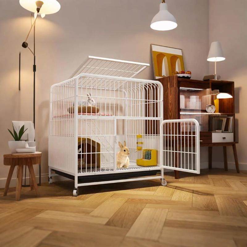 兔子笼子家用室内加固带厕所兔笼双层防喷尿专用宠物笼养殖笼加大,宠物/宠物食品及用品,兔笼,淘宝优惠券,粉丝福利购,淘宝优惠卷