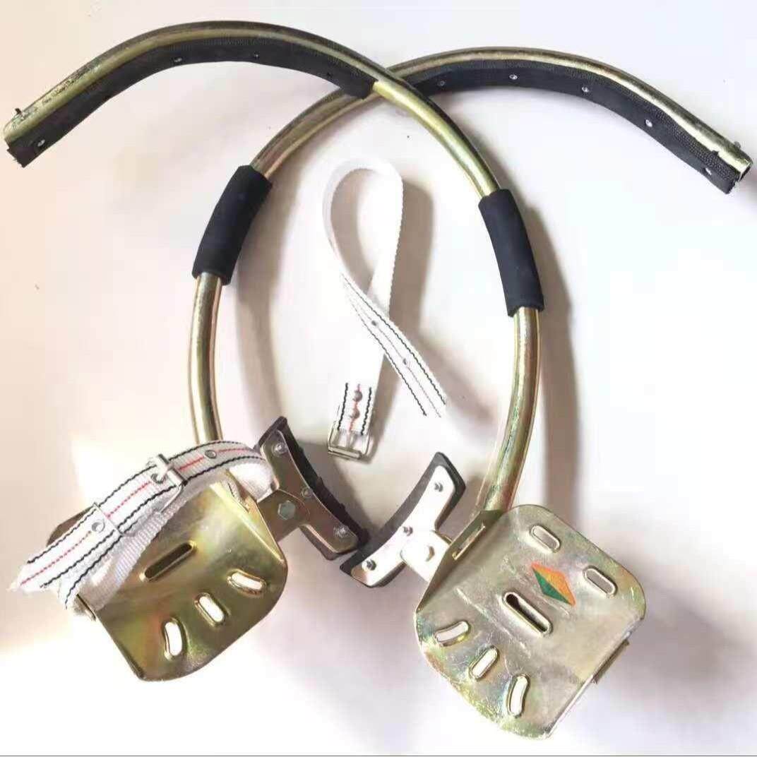 等径脚扣,加厚管,圆钢柱脚扣登杆脚扣铁鞋电工专用电力安全工具