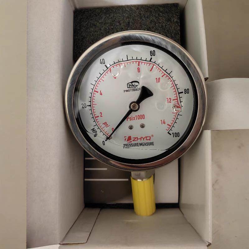 全新原装上海朝辉不锈钢隔膜压力表ZHYQ/PT124Y-620-100mpa-M22
