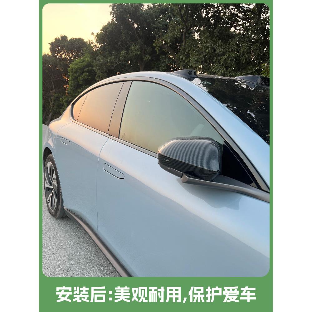 蔚来ET5T/ET7/ET5/EC6/ES6改装黑钛车窗饰条moon主题不锈钢装饰贴