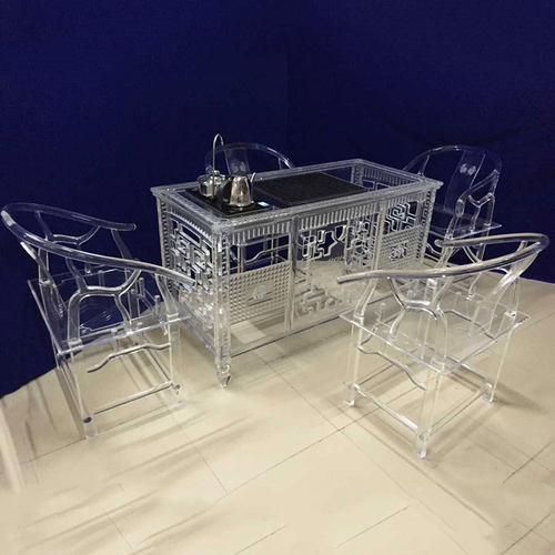 古典中式亚克力太师椅 欧美时尚水晶扶手椅子书房