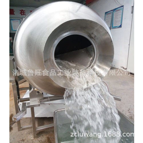 食品入味腌制机 自动上料腌制真空滚揉机 自动上料真空滚揉机
