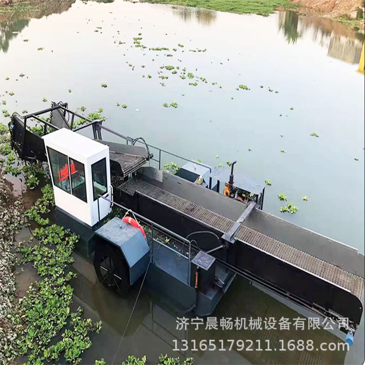 河道湖泊漂浮物垃圾打捞船水草浮萍清理船小型全制动保洁船割草船