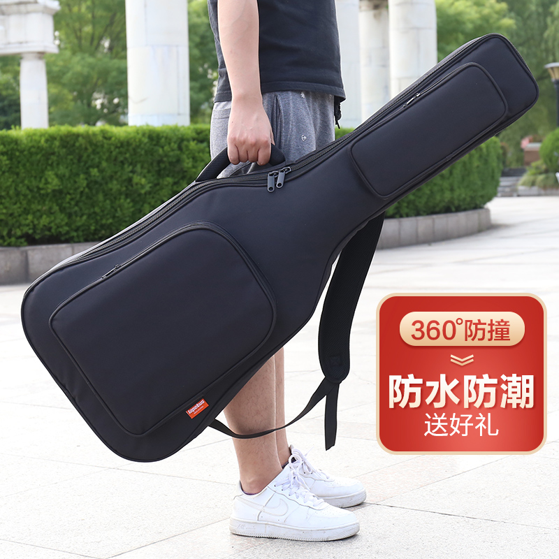 吉他盒琴箱40/41/38/39寸古典民谣吉他包轻体加硬W加厚泡沫琴盒