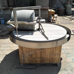 磨小麦玉米粉石碾 家用三项电碾磨艾绒粉 单辊双辊磨面机