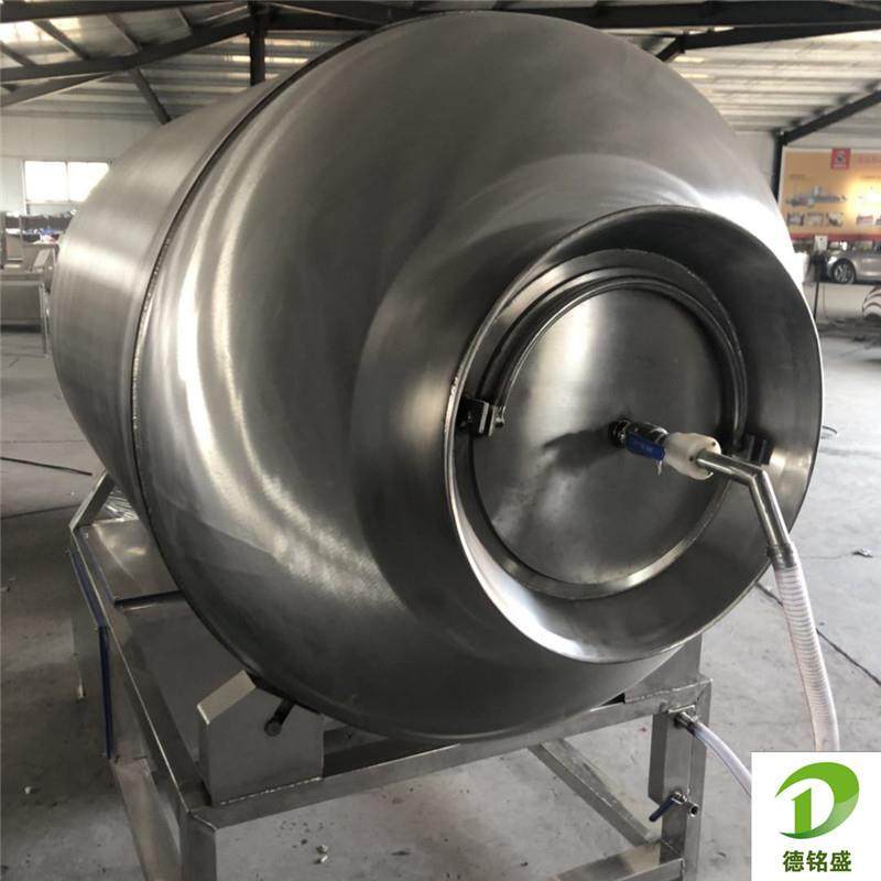 鸡产品腌制滚揉机操作视频不锈钢鸡翅滚揉机变频调速滚揉机