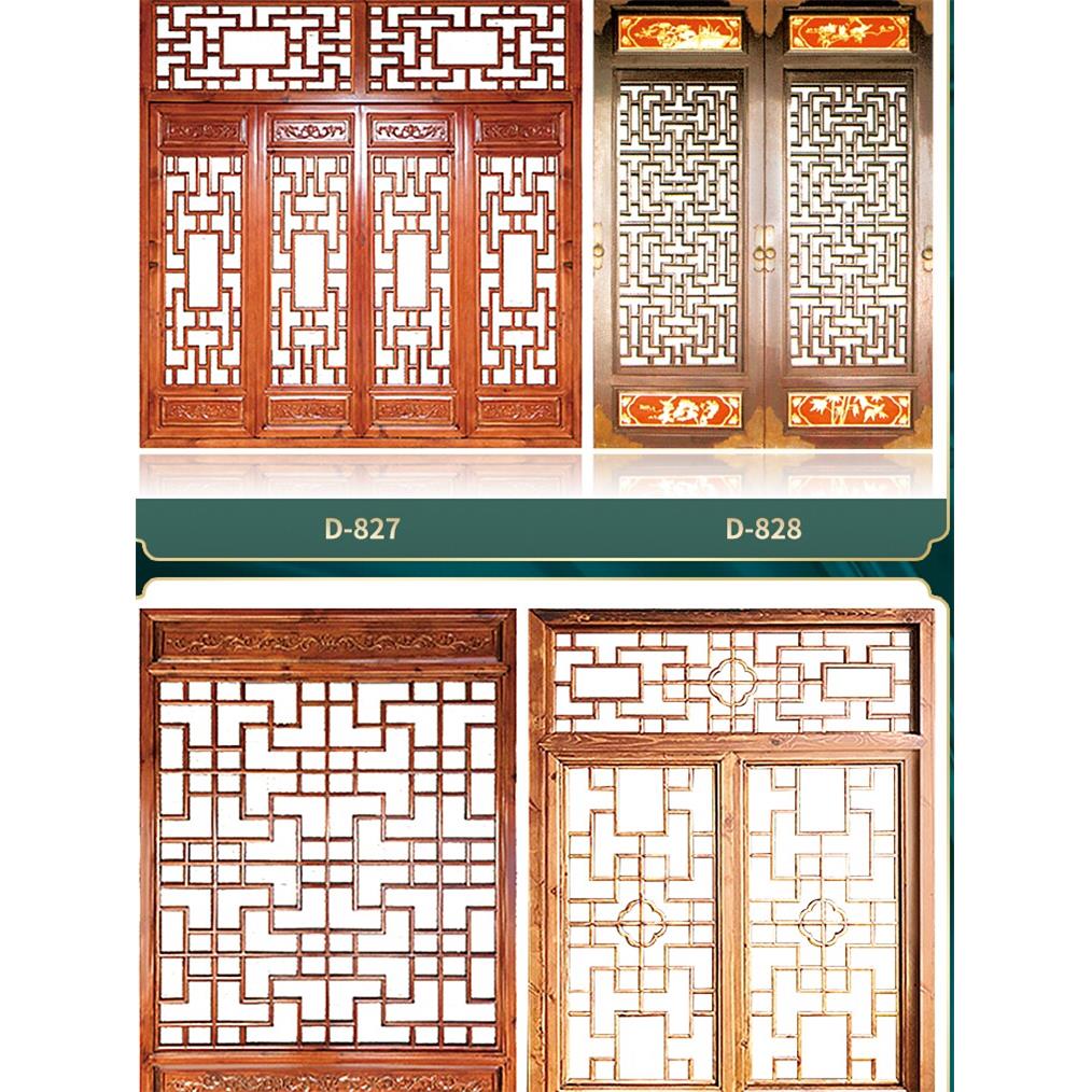 东阳木雕彷古实木门窗老式实木窗户中式镂空花窗古建木窗定制
