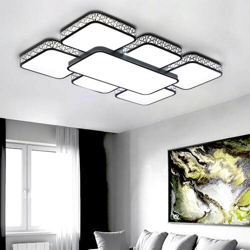 led简约现代房间灯卧室灯2025年新款吸顶灯大气家用北欧客厅灯具