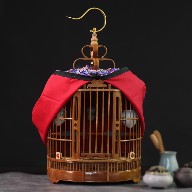 生态笼大号笼子鸟笼手工八哥凯里画眉鸟生竹制贵州头