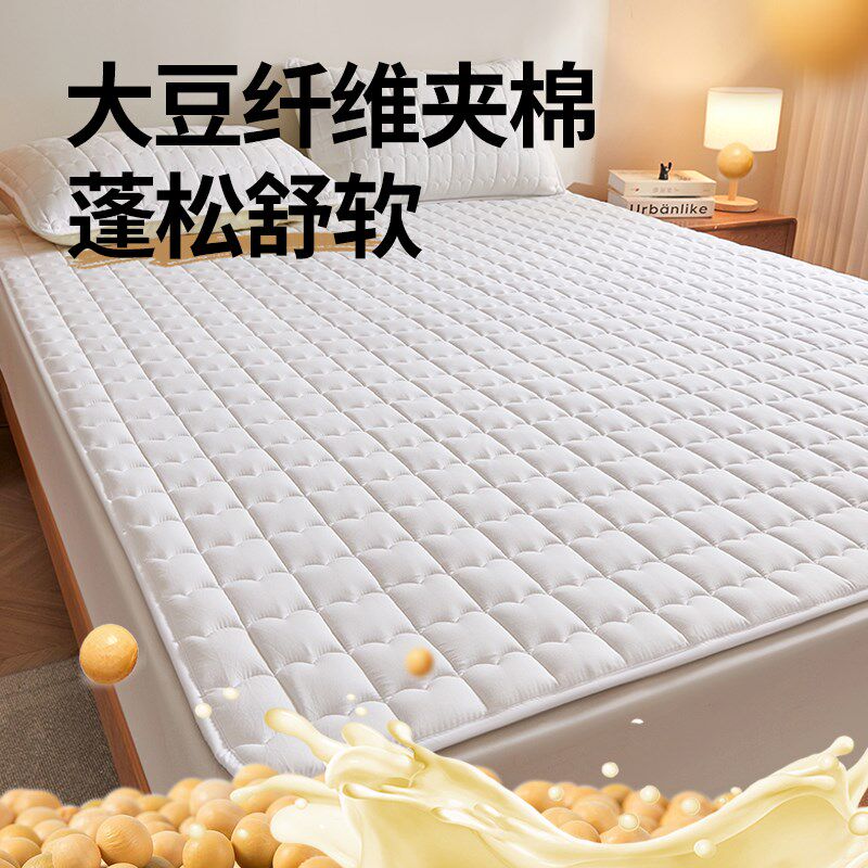 A类防水隔尿床垫软垫子家用卧室薄款夹棉床护垫单人防滑垫保护垫