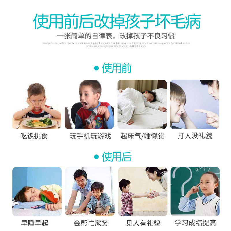 幼儿园小红花积分表墙贴教学奖励磁贴儿童习惯养成表贴墙擦写白板