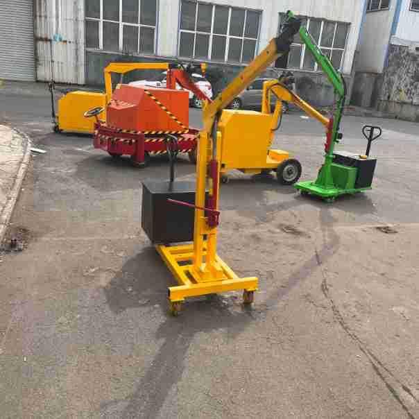 全自动60度旋转移动式电动小吊机货物装卸搬运可移动充电款