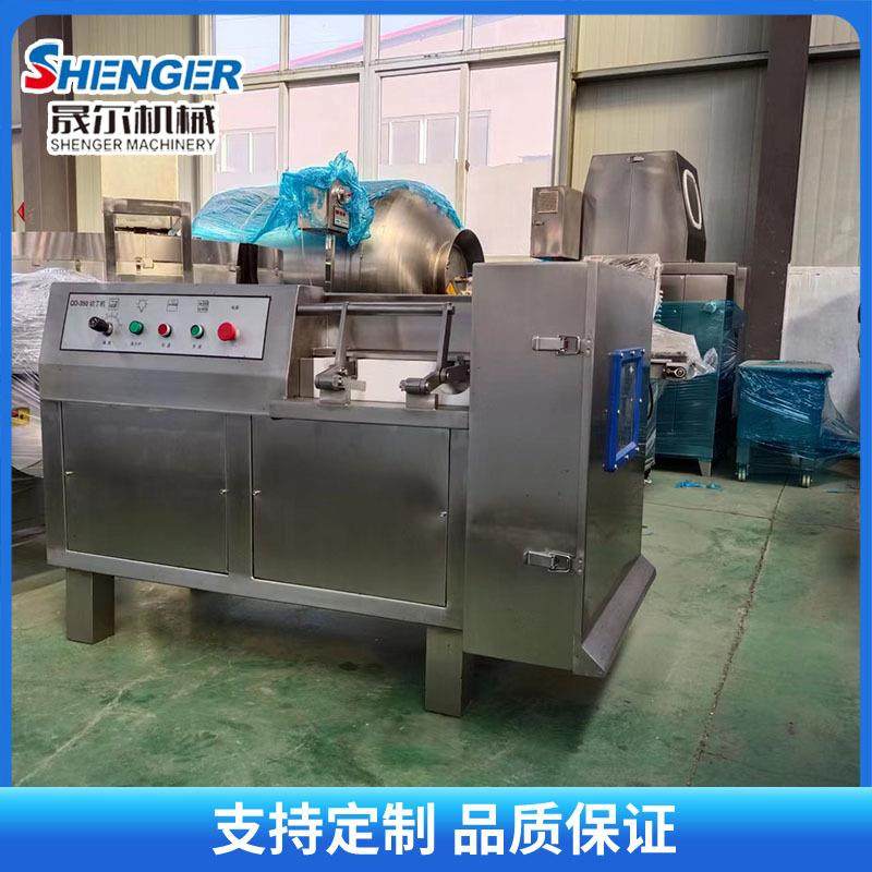 全自动微冻肉切丁机350型猪肉切丁机大型牛肉粒一次成型切割设备