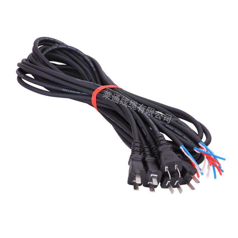 纯铜电钻切割机角磨机冲击钻电动B工具电源线两芯带插头柔软护套