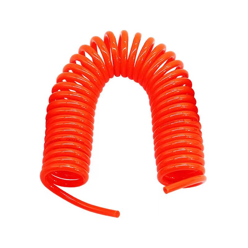 气动PU弹簧气管软管气泵空压机6螺旋汽管收卷器8mmT气枪10伸缩高