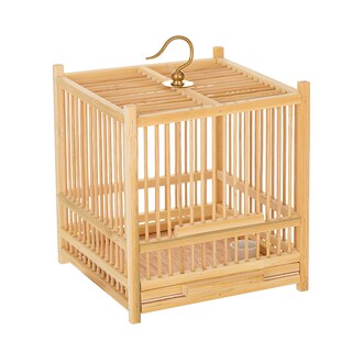 蝈蝈笼子特大号昆虫n盒子鸣虫昆虫螳螂知了爬宠饲养箱竹编竹子竹