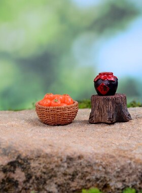 庭院造景中式假山摆件阳台鱼池景观E桌面摆设农夫丰收喜庆寓意祝