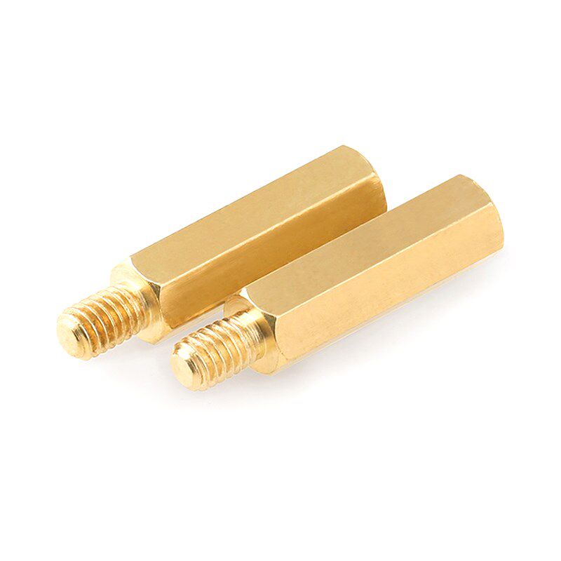 六角铜柱M3单头铜螺柱机箱主板螺丝柱FM2隔离柱电路板接线铜支柱M
