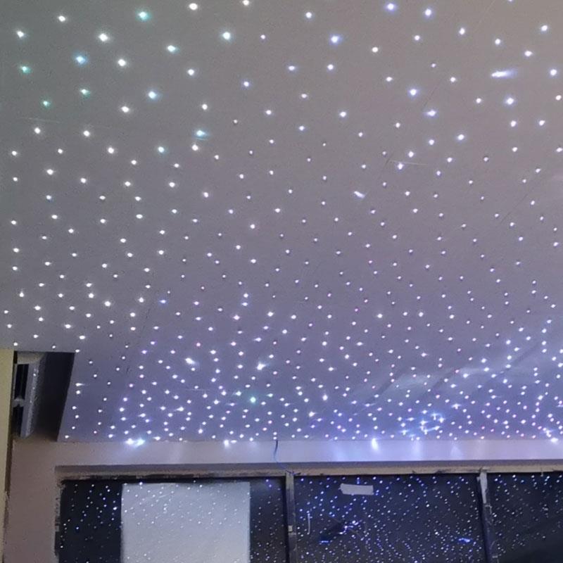 网红光纤石膏板无缝星空顶天花板吊顶led无主灯满天星ktv卧室星空