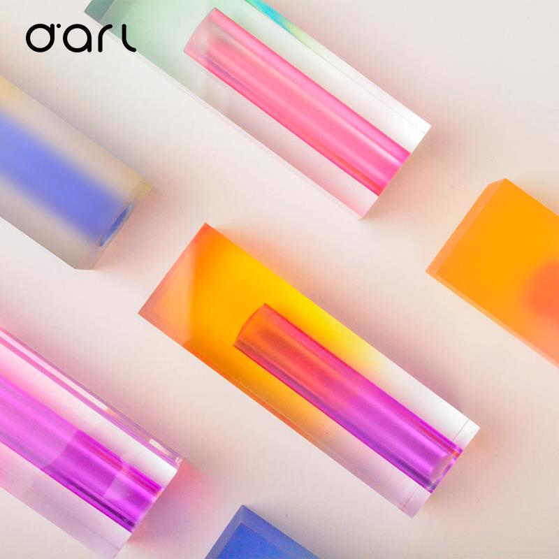 DART造梦 花瓶摆件简约北欧ins亚克力方柱玻璃气泡花器插花水培