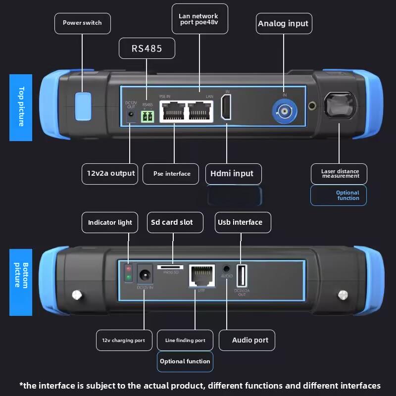 5.5英寸网络高清工程宝Ipcx550Acth视频监控测试仪HDMI输入Poe