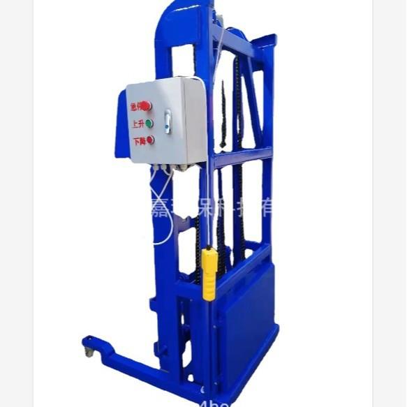 各种高度物料垃圾桶提升翻转倒料上料机挂式提升机配套提升设备