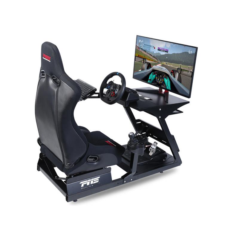 PNS GT-R赛车模拟器座舱 搭配MOZA T300直驱支架 带力回馈方向盘