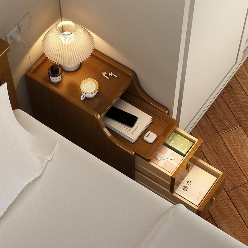 实木床头柜小型超窄床边柜极窄20公分30cm窄柜卧室简约夹缝置物架