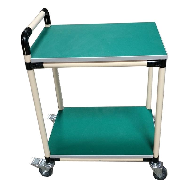 车间带围挡可调节周转车防静电周转车精益管手推车多层物料架