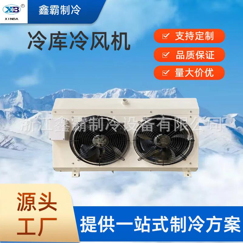 小型蔬菜冷藏库吊顶式冷风机DE双风扇铜管铝翅片冷风机