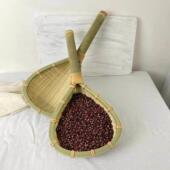 竹编竹制品沥水勺子捞勺漏勺家用淘米筛子洗菜火锅店幼儿园筛沙子