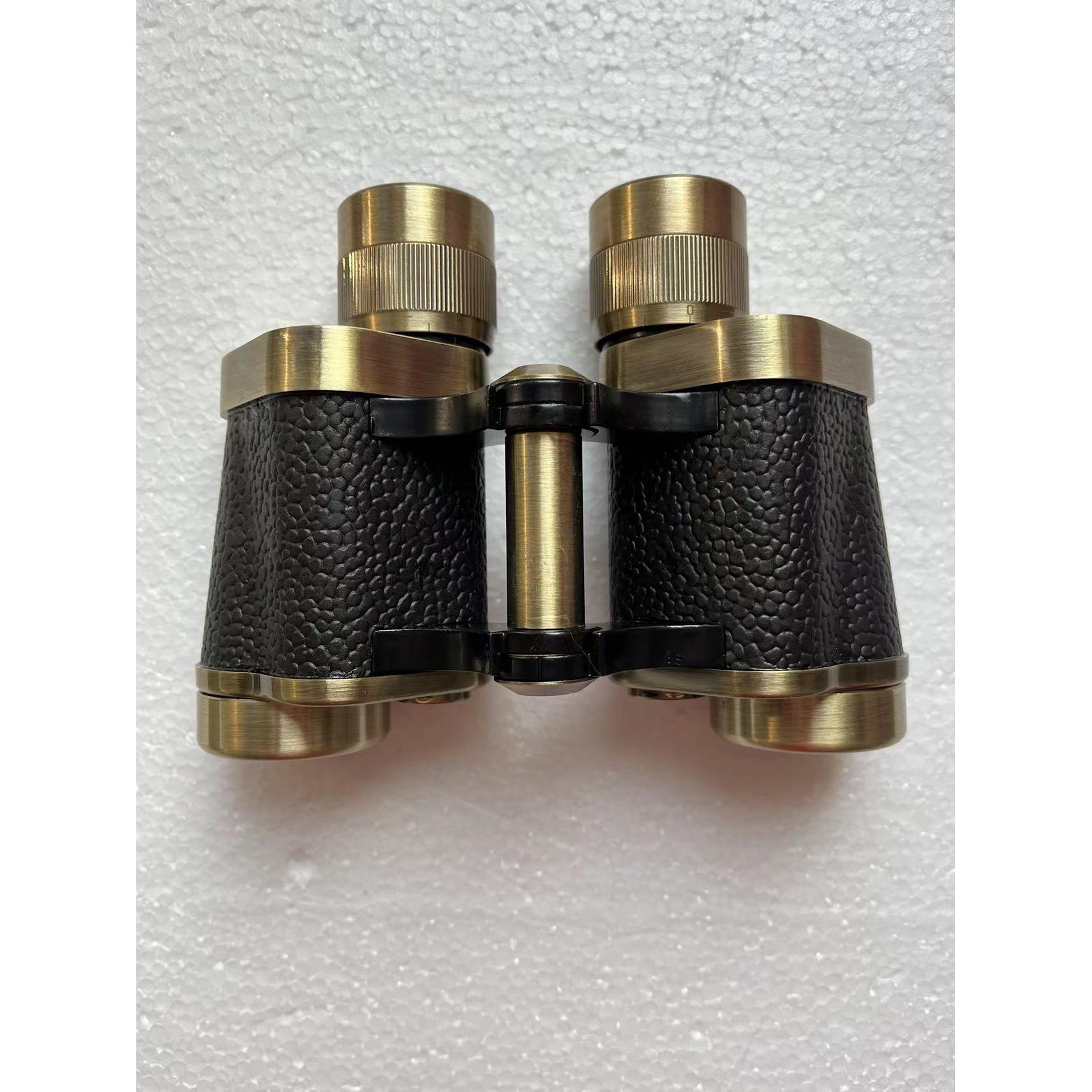 正品62式双筒望远镜黄铜高倍高清微光夜视带测距望眼镜8X30寻蜂窝