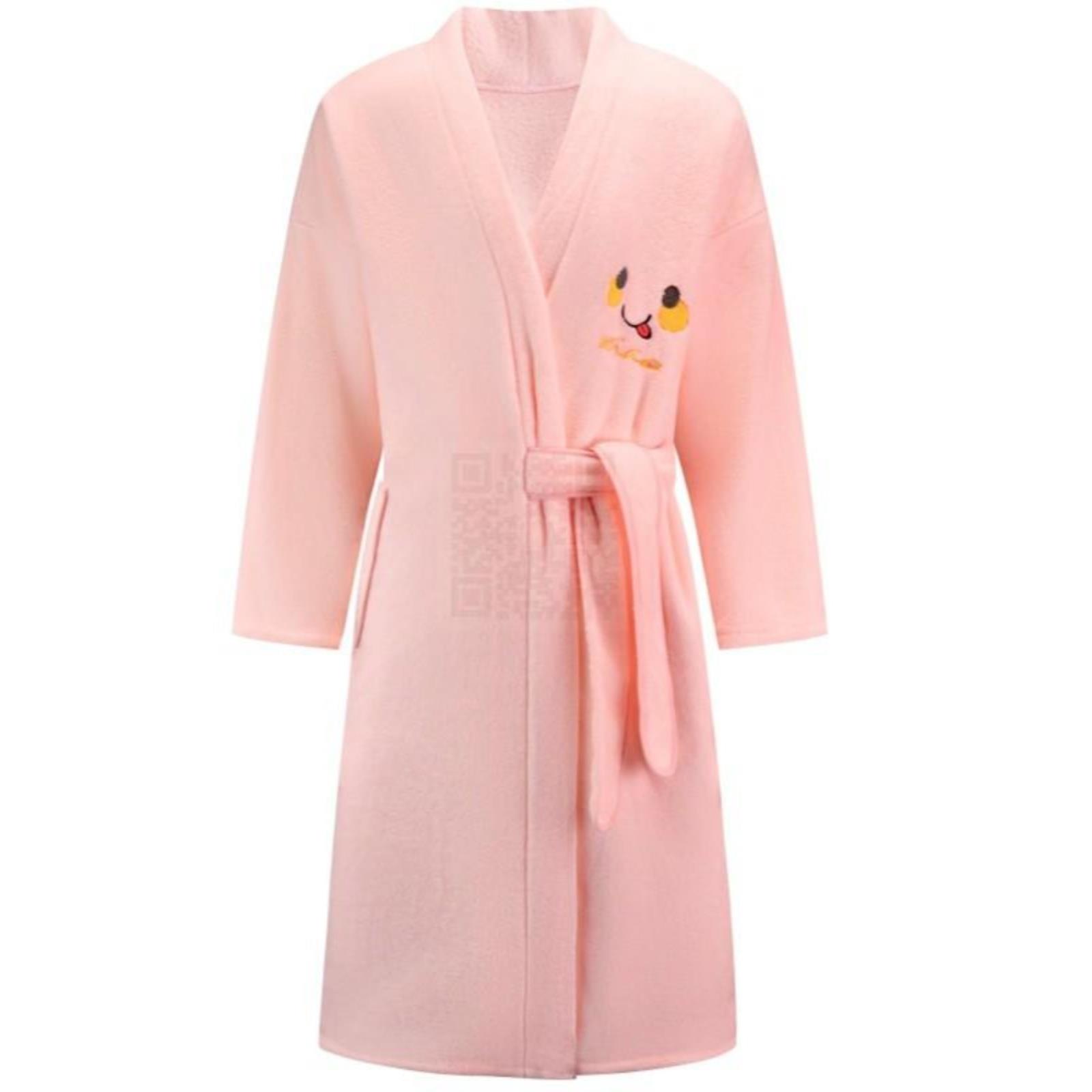 长袖男女浴袍大码睡袍新款比全棉纯棉吸水浴巾居家珊瑚绒加厚睡衣