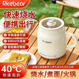 新款电热杯炖煮烧水杯便携式办公室宿舍出差一人煮粥杯养生壶热奶