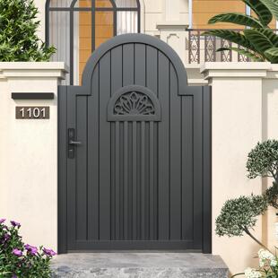 铝合金户外小院子花园门铝艺别墅大门农村自建房入户门