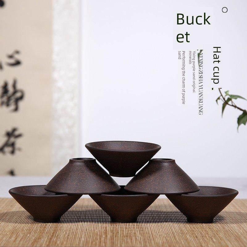 宜兴紫砂杯黑金刚砂纯手工单杯普洱杯主人杯小杯子功夫茶杯斗笠杯,餐饮具,茶杯,淘宝优惠券,粉丝福利购,淘宝优惠卷