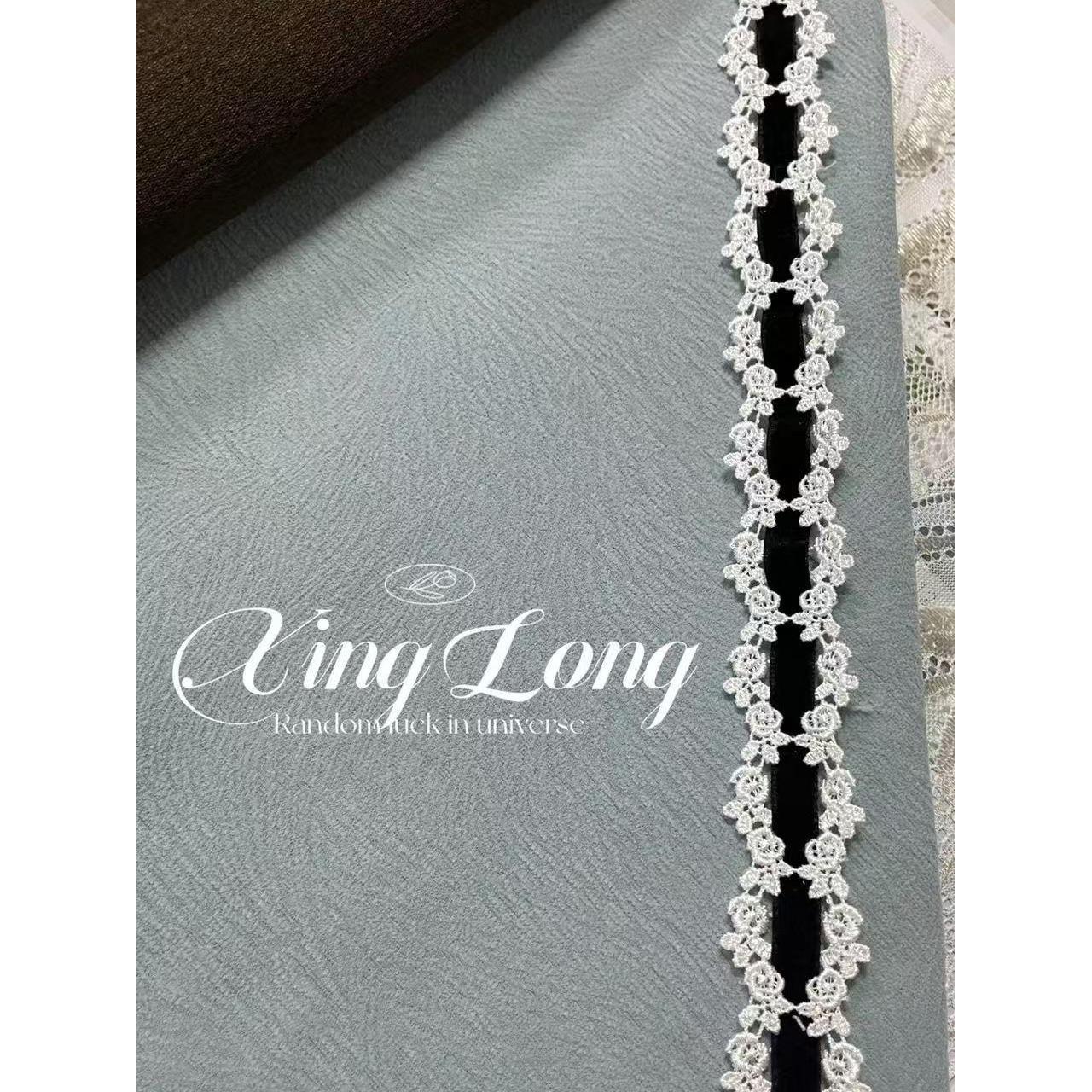 2.5公分精致小香风窗帘装饰小花边辅料黑色金丝绒抽带窄绣花立边