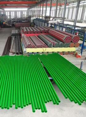 内外涂塑钢管消防排污给水管DN200DN300法兰承插式镀锌涂塑覆合管