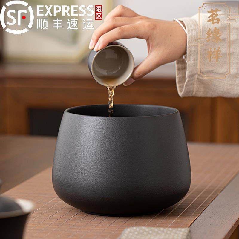 高端茶渣缸陶瓷建水大小号水盂茶洗烟灰缸茶具配件茶水缸废水桶,餐饮具,茶道/零配,淘宝优惠券,粉丝福利购,淘宝优惠卷