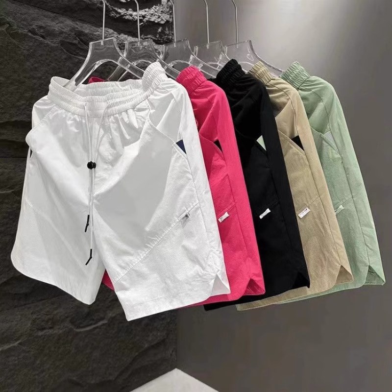 加大码300斤美式复古休闲速干短裤男女装夏季宽松潮牌百搭五分裤2