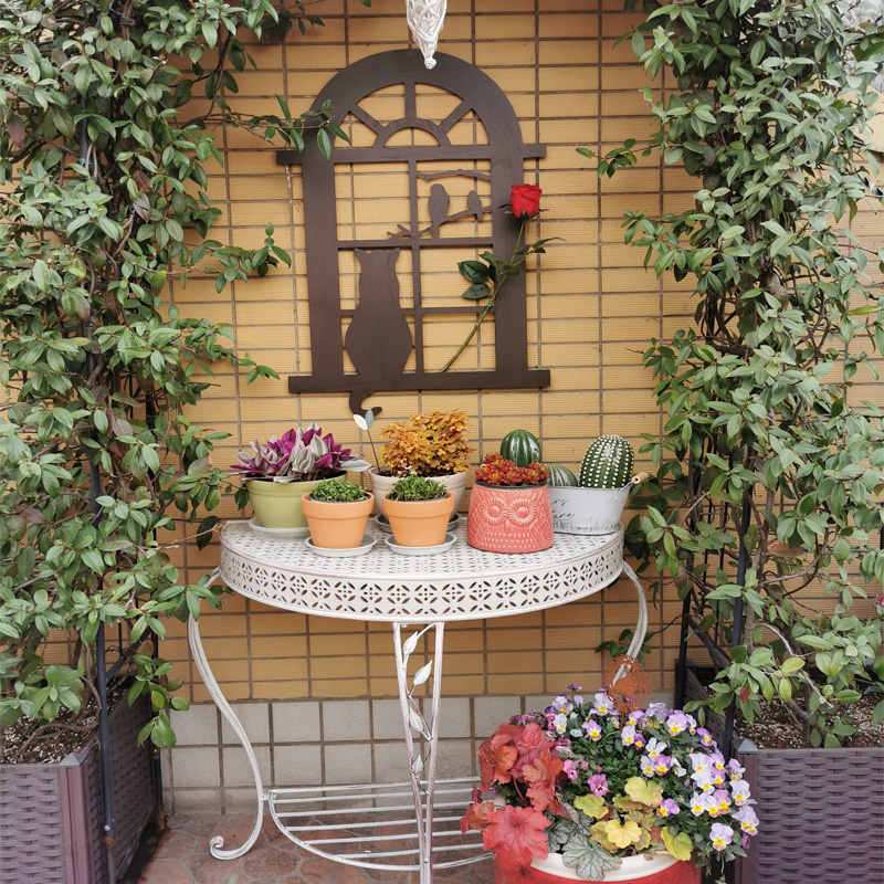 美式复古玄关桌子靠墙边柜欧式轻奢风半圆置物架条案铁艺案台边桌