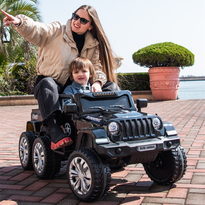 大人孩子一体车儿童电动车男宝遥控玩具车六四轮越野可坐亲子汽车