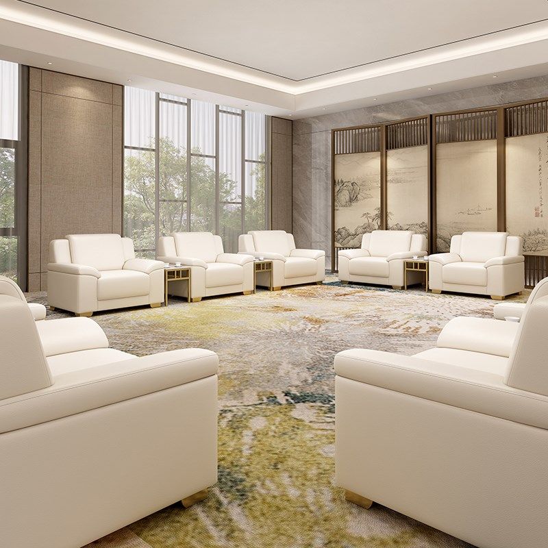 办公沙发简约现代贵宾接待会议会客洽谈真皮高档单人沙发茶几组合,商业/办公家具,沙发,淘宝优惠券,粉丝福利购,淘宝优惠卷